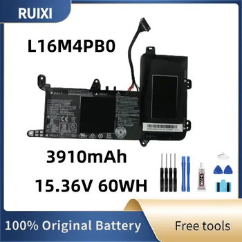 100% RUIXI Оригинальный Аккумулятор 15,36V 60Wh 3910mAh L16M4PB0 L16S4TB0 для ноутбука Legion Y710 SIT Y720-15 Extreme + Бесплатные Инструменты