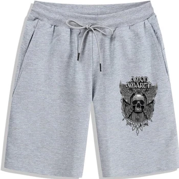Amon Amarth Мужские черные шорты Дэт-метал группа Мужские шорты Vikings Swedish Metal 5 модных мужских шорт для отдыха