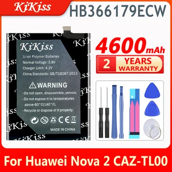 KiKiss 4600 мАч HB4242B4EBW Сменный Аккумулятор для Huawei Nova 2 Nova2 CAZ-TL00 CAZ-AL10 Аккумулятор для телефона Hua Wei Nova 2