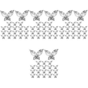Металлическая Бабочка Butterfly Butterfly Металлическая Бабочка Декор Ногтей Butterfly Аксессуары Для Ногтей Украшения Маленькие Драгоценные Камни Подвески