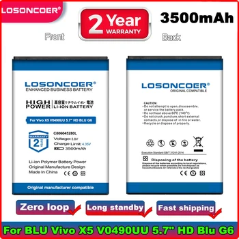 Оригинальный Аккумулятор LOSONCOER 3500 мАч C806045280L Для BLU Vivo X5 V0490UU 5,7 