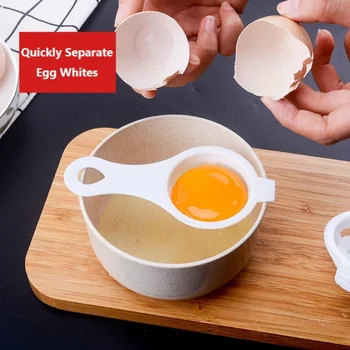 Яйцо, Фильтр для отделения желтка от белка, Сепаратор яиц, Многофункциональные Прочные Бытовые Инструменты для приготовления пищи, выпечки, Кухонные Гаджеты